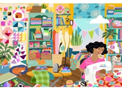 Piezas de rompecabezas Peace My Happy Place Sewing Room 1000 piezas