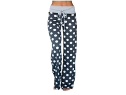2026-pantalones De Descanso Amplios Con Cordón Ajustable Estampado Floral, Tela Elástica Y Cómoda Para Mujer Xxl Grey2