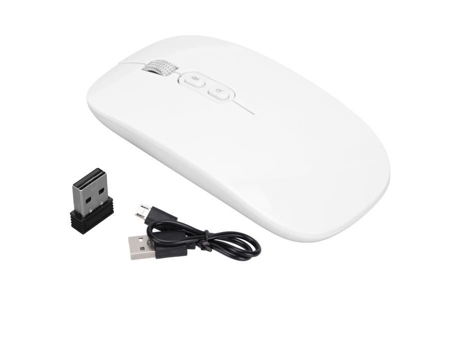 HURRISE Ratón Usb Cable Ratón 1600Dpi Ai Ratón Óptico Entrada De Voz Traducción Suministros De Computadora Teclado Plata Blanco