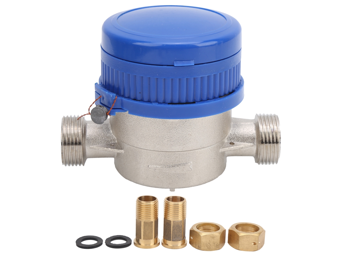Medidor Mecánico De Agua Fría Bsp 1/2 Ts-s3002e Con Indicador Para Uso Doméstico - Caudal 1,5 M³/h