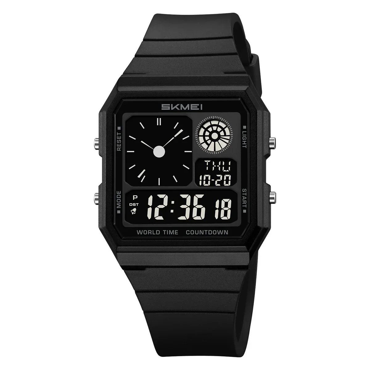 Reloj Digital (negro) Para Hombre Y Mujer, Cronógrafo Resistente Al Agua Para Exteriores.
