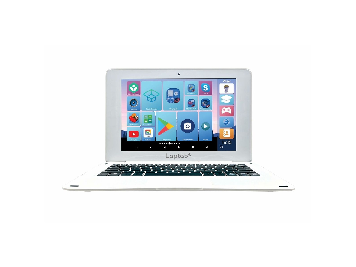 Laptop LEXIBOOK Laptab 10 (Blanco - 128 GB SSD - 4 GB RAM - 10,1" - Enchufe EU - QWERTY)