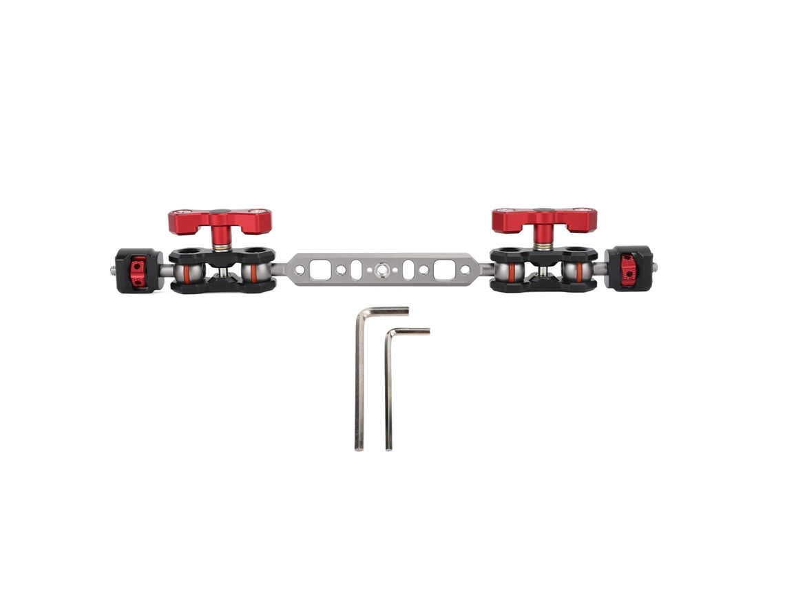 2026-brazo Articulado Con Cabeza Doble, Tornillo De 1/4 Pulgada, Barra Extensible Para Montaje De Cámara