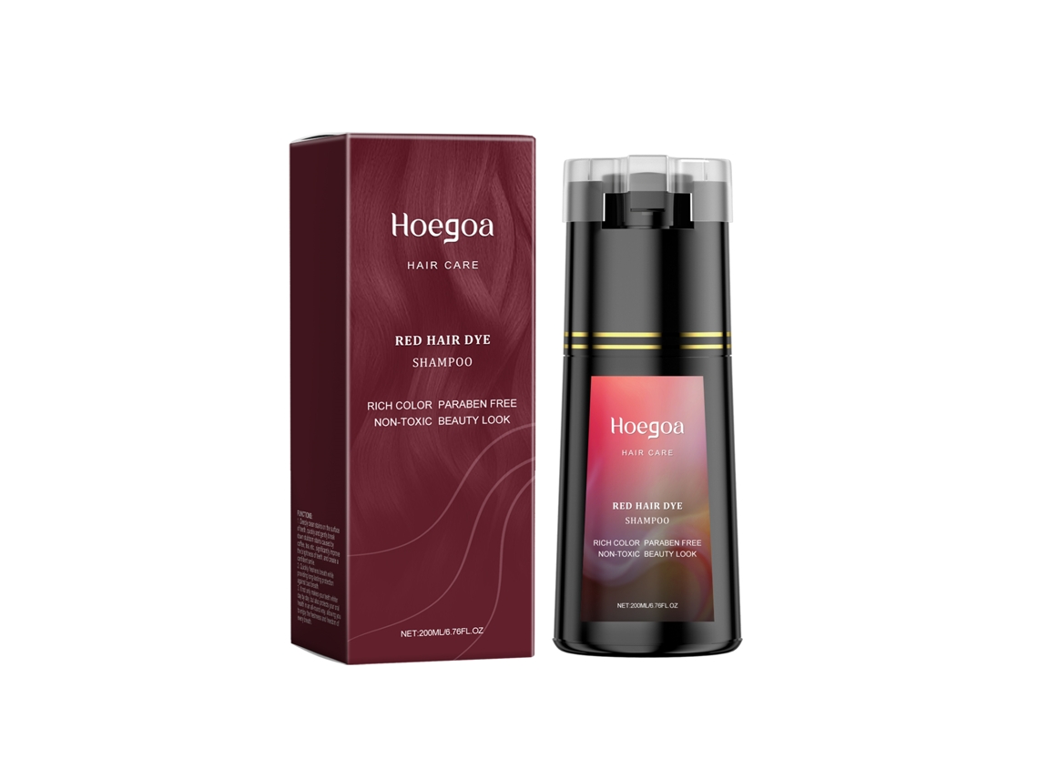 Champú de tinte rojo para el cabello