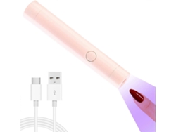 Mini Portátil Uv Led Nail Lamp Pen Shape Secador de Unhas para Unhas de Gel Uv Gel Light 6w Lâmpada de Cura Profissional GOKOCO (rosa)
