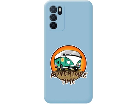 Carcasa Oppo A16 / A16s TUMUNDOSMARTPHONE Adventure Time Azul