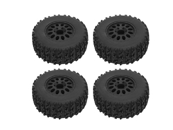 Neumáticos Rc 1/10 De 110 Mm De Diámetro Y 45 Mm De Ancho, Con Conector De 12 Mm, Para Camiones Slash De Pista Corta.