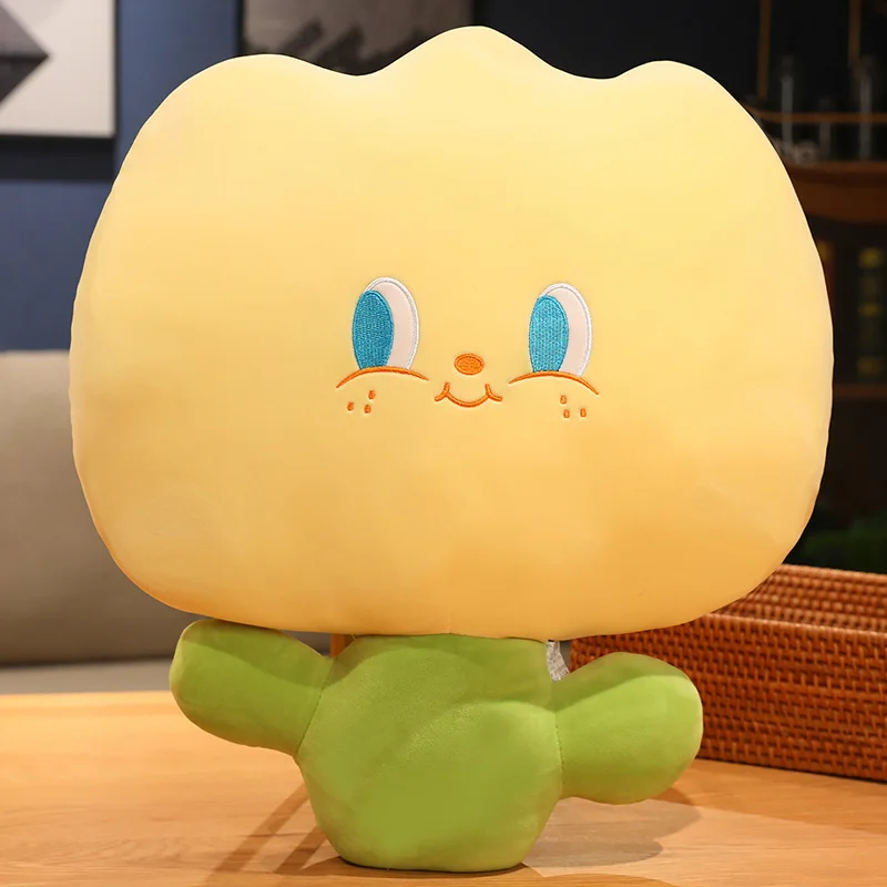 Cojín Decorativo/de Sofá Con Diseño De Tulipán Para Adultos (amarillo, 50 Cm)
