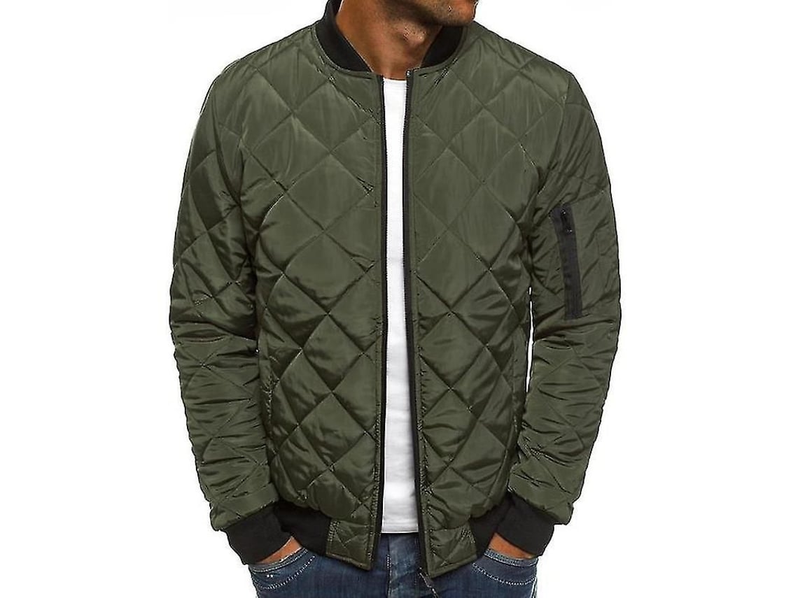 2026-chaqueta De Hombre Acolchada Con Relleno, Bomber Jacket, Abrigo De Exterior, Poliéster, Estilo Casual Y Deportivo