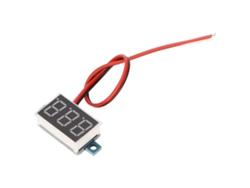 Voltímetro Digital Diy De 4-40 V Cc Con Panel Led, Alta Precisión, Tamaño Estándar, Estable Para Vehículos Y Proyectos.