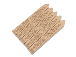 Juego De 5 Palitos De Cera Para Sellos Caseros, Sobres Y Cartas (bronce)