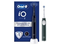 Cepillos de Dientes Eléctricos ORAL-B iO2 Duo (2 Unidades - Negro/Verde)