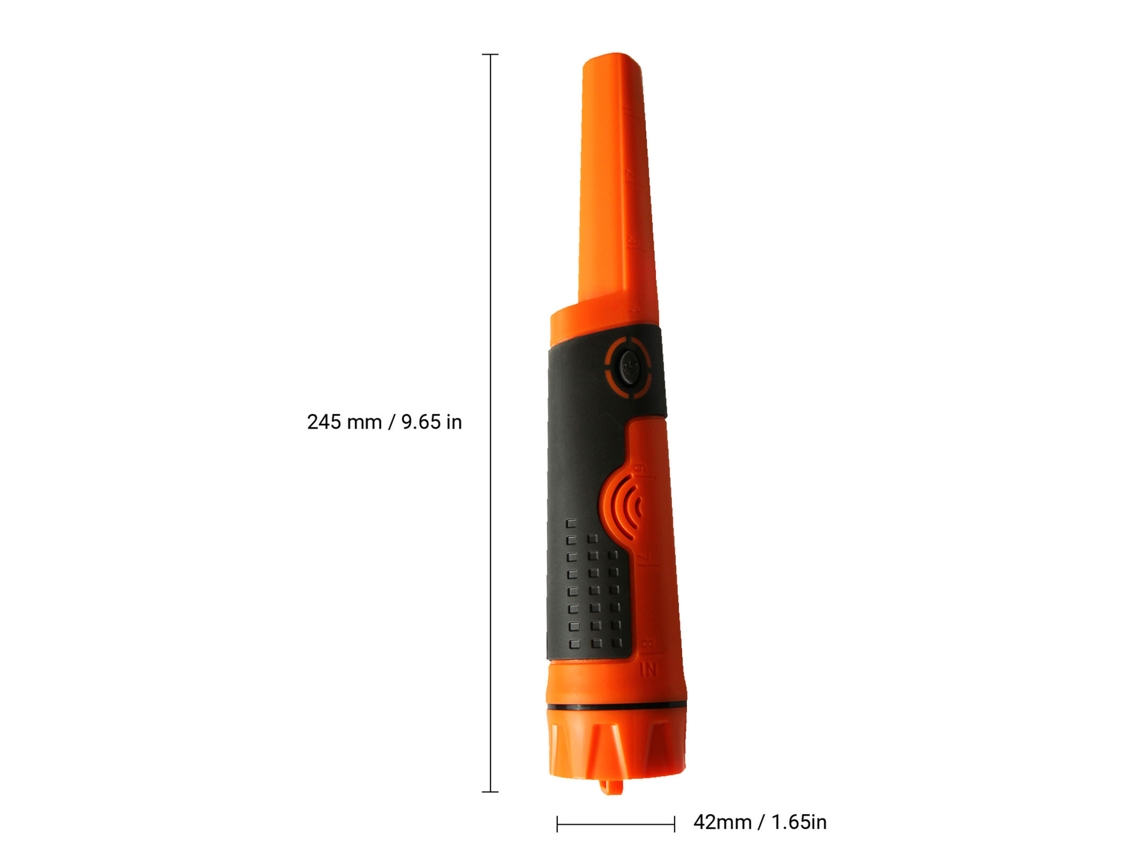 Detector De Metales Portátil E Impermeable Con Alarma, Sonido, Vibración Y Luz Para La Búsqueda De Tesoros.