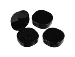Estuche de esponja limpiadora para brochas de maquillaje Rosewell de 3 piezas