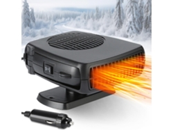 Calentador Portátil Para Automóvil, Ventilador De Enfriamiento/desempañador De Descongelación De Calentamiento Rápido De 12v 150w Chrui