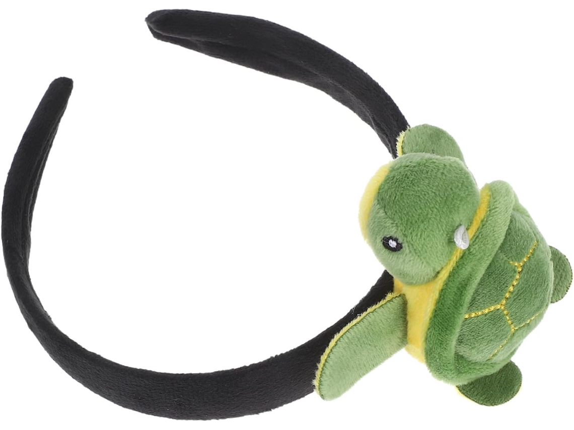 Diadema De Tortuga De Peluche Suave, Accesorio Para El Cabello Para Niños, Niñas Y Adultos, Talla Única.