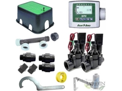 Kit Profesional Riego Automático RAIN BIRD de 2 Zonas 9V