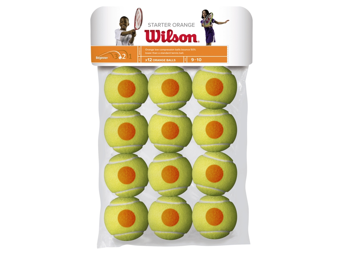 Juego de 12 pelotas de tenis WILSON Starter Orange