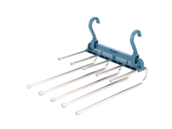 HYMNORA Perchas Plegables Telescópicas con Estructura Multicapa para Almacenamiento en Hogar Dormitorio (Azul)