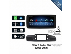 Autorradio SZSMART para BMW Serie 3 E90 de 8 núcleos, 8 GB + 128 GB, CarPlay, Android Auto, 4G LTE, GPS, controles en el volante, Plug and Play (2005-2012).