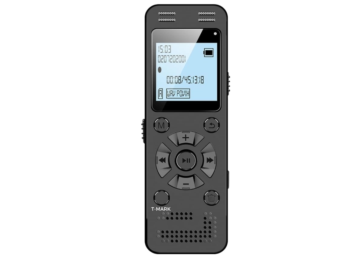 Grabadora de Voz con Reproducción Dispositivo de Grabación Activada por Voz de 64Gb Batería Larga y Carga Rápida para Conferencias y YEMAESRE