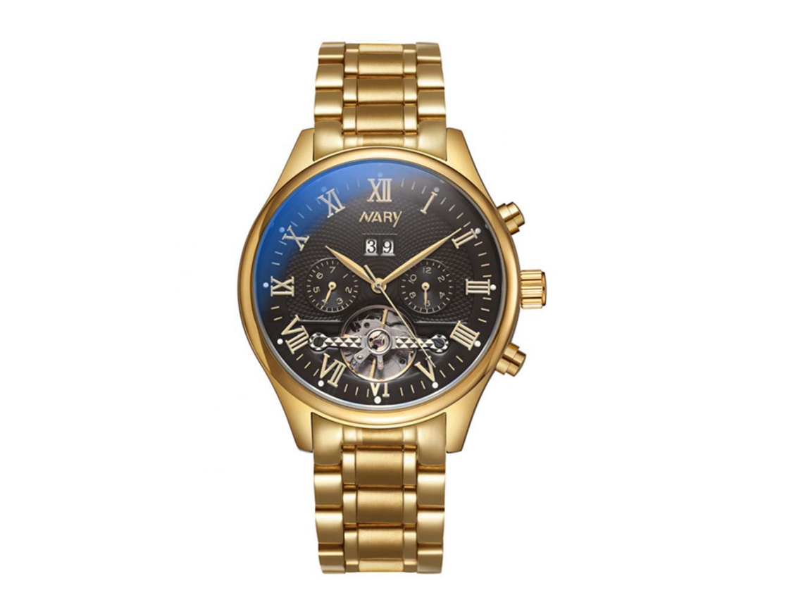 Reloj De Pulsera Sencillo Y Elegante Para Hombre, Con Esfera De Cuarzo De Poliuretano Y Decoración En Blanco Y Negro.