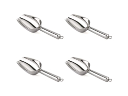 Cuchara De Cocina De Acero Inoxidable, Multiusos, Duradera, 4 Unidades, 18,5 Cm, Fácil De Limpiar.