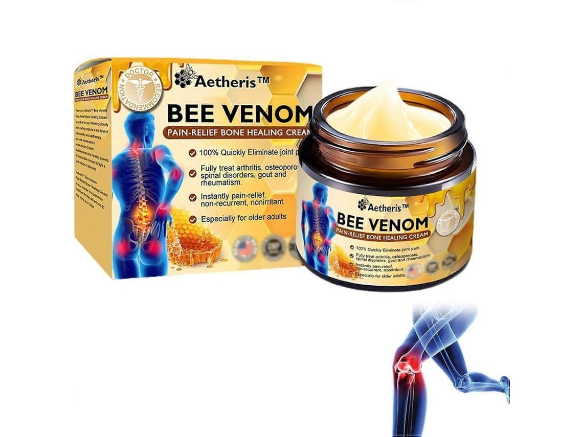 Crema Curativa Con Veneno De Abeja Para Huesos, Gel Terapéutico Para Articulaciones Que Alivia El Dolor De Espalda, Cuello, Manos Y Rodillas.