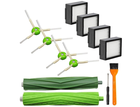 12 peças para irobot roomba i7 e5 e6 i3 escova de rolo escova lateral filtro