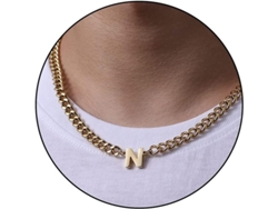 2026-cadena De Eslabón Cubano Con Letra Inicial A-z Para Hombres Niños Mujeres Colgante Acero Inoxidable 6.5mm 18+2 Pulgadas Regalo De Joyería