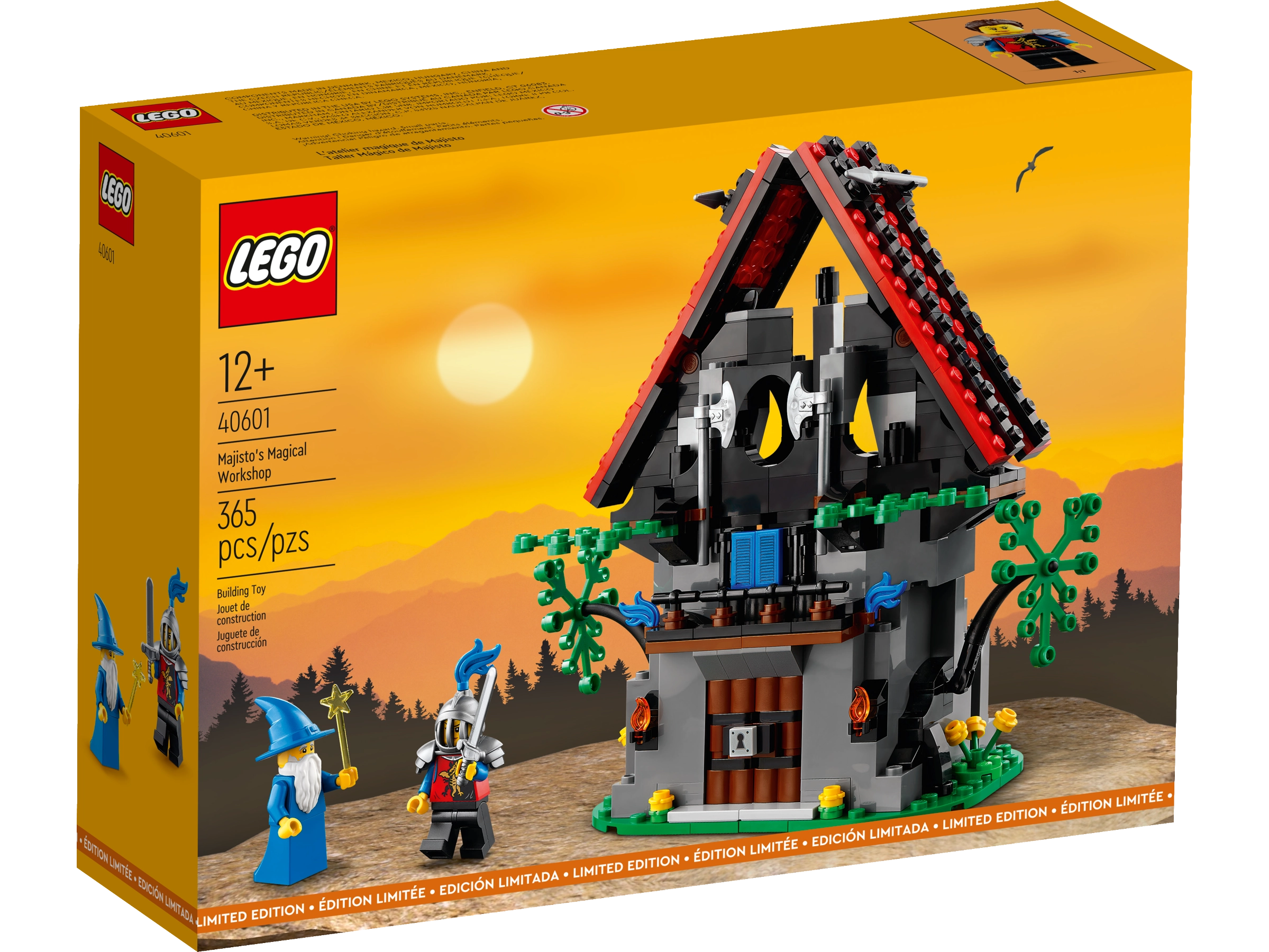 LEGO: 40601 Conjunto de Construção de 365 Peças Majisto Magic Workshop com Varinha Multicor