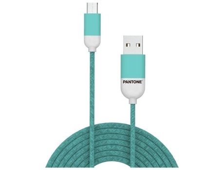 Celly ptmc0015l pantone micro usb 2.0 cable 2 4 a salida longitud 1 m cian