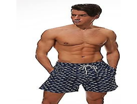 Trunks de natación para hombres pantalones cortos secos rápidos con bolsillos