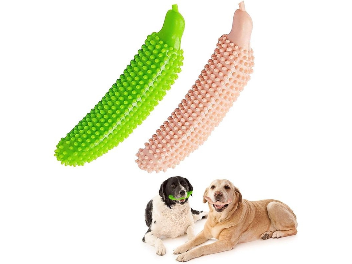Juguete indestructible para perros 2026, fabricado con caucho natural ultrarresistente, ideal para masticar en perros pequeños y medianos (2 unidades).