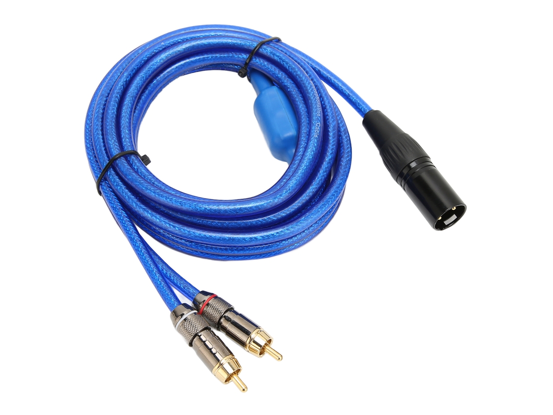 Cable De Audio Xlr Macho A Divisor En Y Doble Rca Macho De 3 M Para Altavoces De Cine En Casa