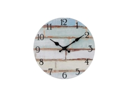Reloj De Pared Rústico De Madera De 10 Pulgadas