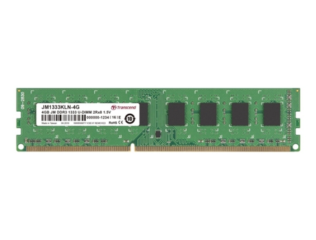 Memoria Ram Pc TRANSCEND Jm Ddr3 1333Mhz U-Dimm 2Rx8 256Mx8 Cl9 1.5V