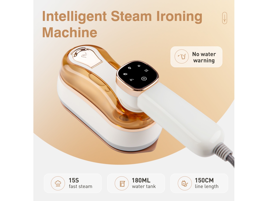 Vaporizador de prendas Eifson de 1200 W con 3 modos de vapor y mango giratorio de 180° (blanco roto)