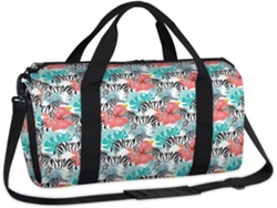 Bolsa Deportiva Zebra Hibiscus Palm Bolsa Fin Semana Bolso Tote Informal Gimnasio Viaje Equipaje Para Niños