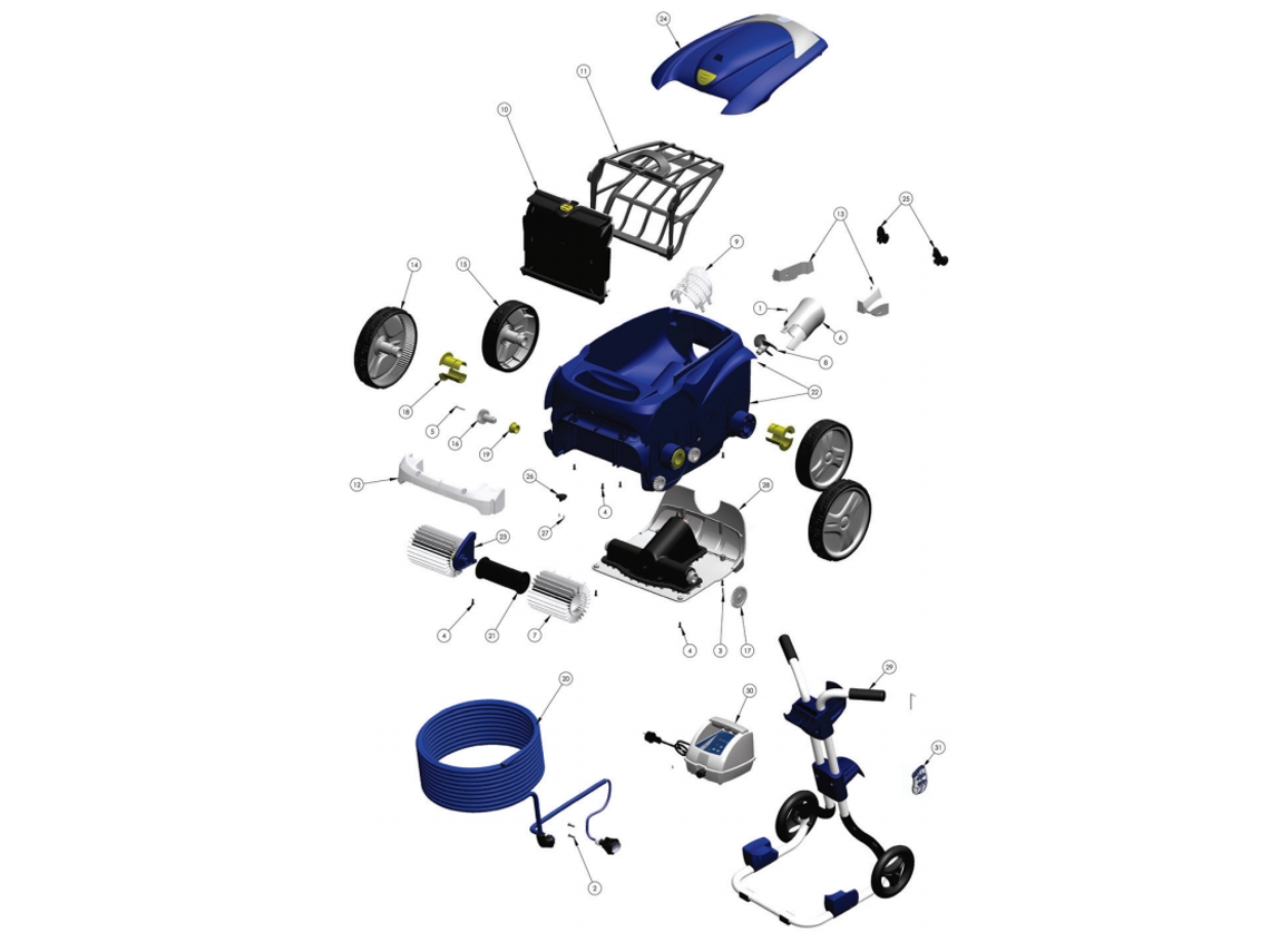 Aspirador Vortex 4 ZODIAC - Recambios