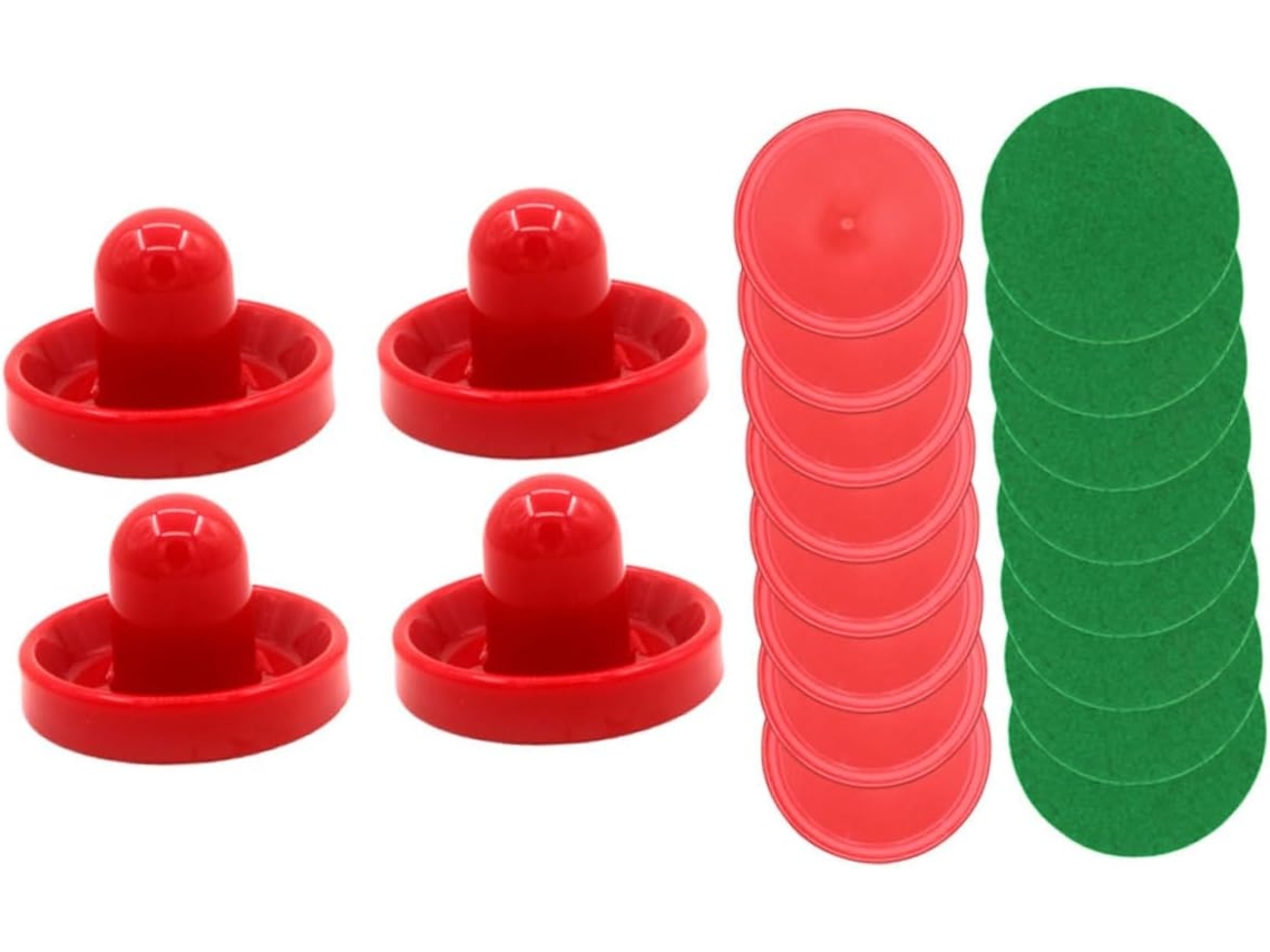 Juego De 20 Discos De Plástico Rojo Para Mesa De Air Hockey, Accesorios De Repuesto