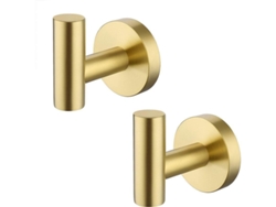 2026altiro-gancho Para Toallas De Pared Para Baño, Acero Inoxidable Sus304 Duradero, 2 Unidades, Acabado Cepillado.