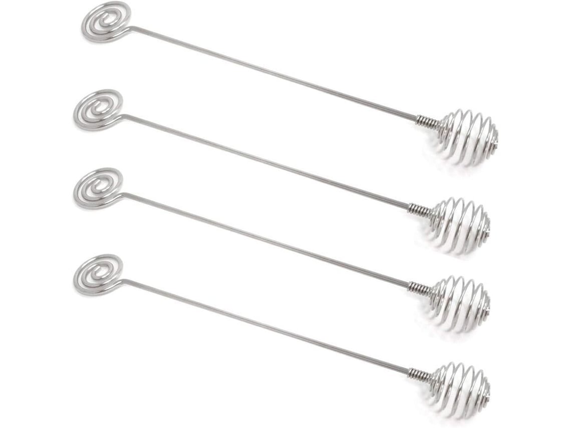2026-45881-4 Palillos De Miel De Acero Inoxidable 304 21cm Para Dispensar Y Mezclar Café Bebidas