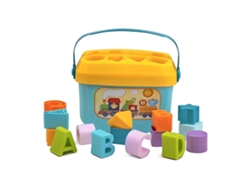 Brinquedo Educativo – Blocos Encaixe Formas, Estimulação, 6+ Meses