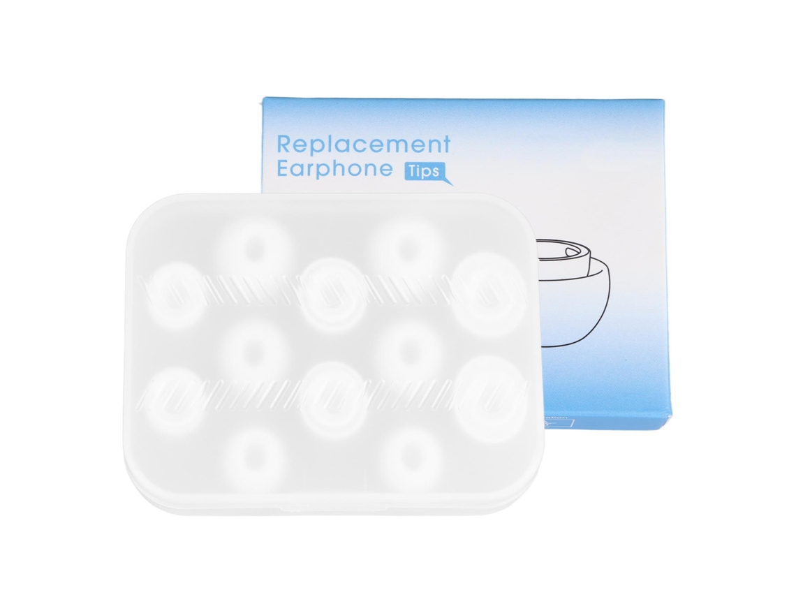 6 Pares Pontas De Silicone Para Fones De Ouvido Ios Pro 2ª Geração Confortáveis Branco