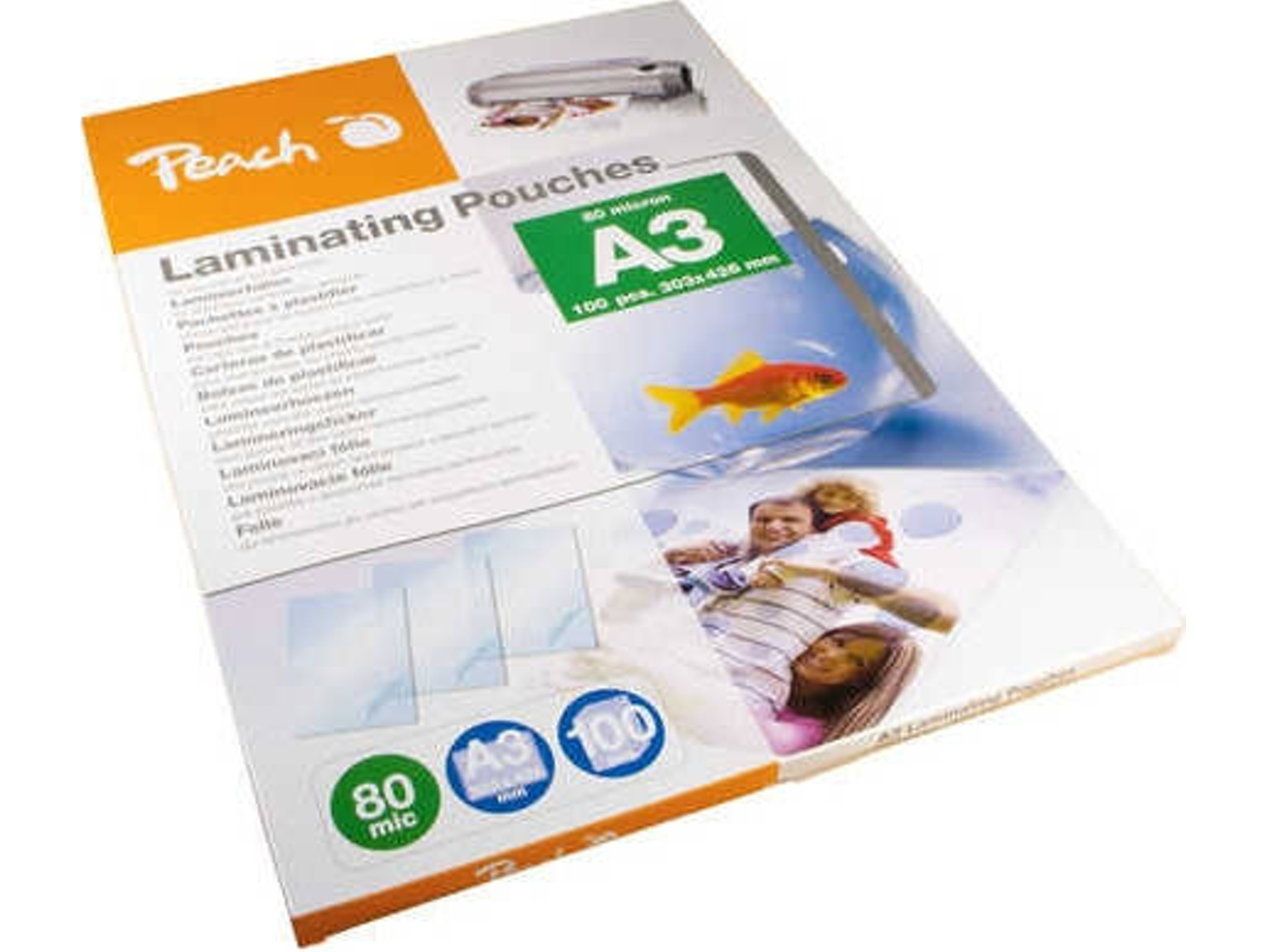 Fundas de Plastificar PEACH PP580-01 (100 un - A3)