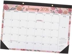 Calendario De Pared Anual Y Mensual Con Un Grueso Diseño Floral