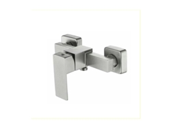 KOFIHETY grifo de ducha de agua fría y caliente cuadrada, soporte de latón sólido con adaptador ajustable montada en la pared para instalación suave en varios 
