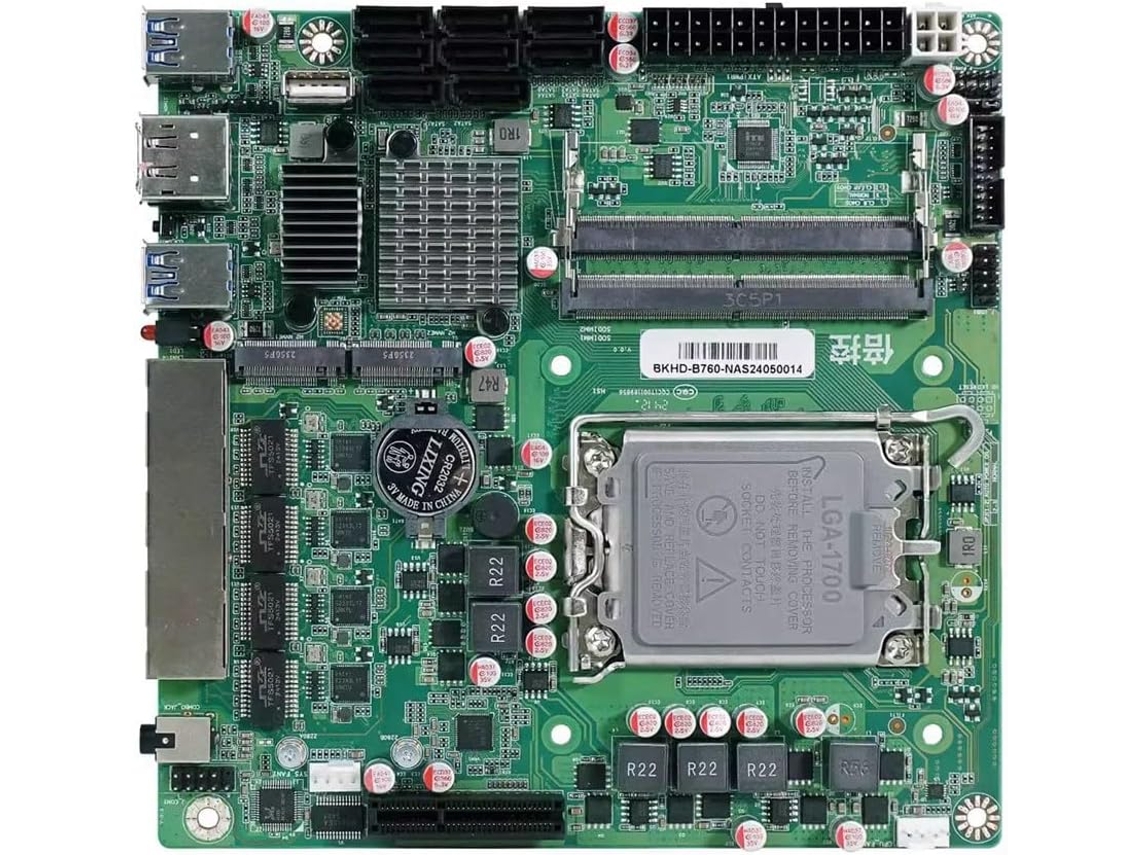 Placa Base Mini Itx B760 Para Nas Doméstico Con Cpu Lga1700 Y 2xddr5