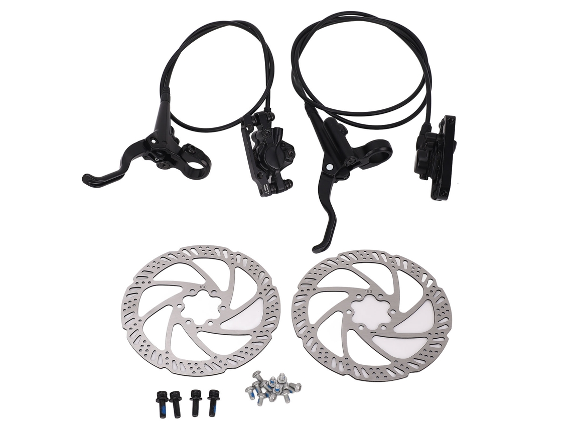 Kit De Frenos De Disco Hidráulicos Para Bicicletas De Montaña Y De Carretera Con Manetas Y Pinzas De Freno Potentes Y Sensibles.